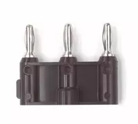 2970 Triple Banana Plug Black